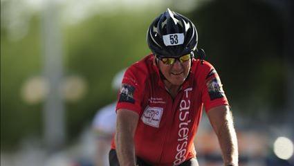 Just a few years after taking up cycling, Gary Heinfeld has become top fund raiser for Easter Seals Blake Foundation